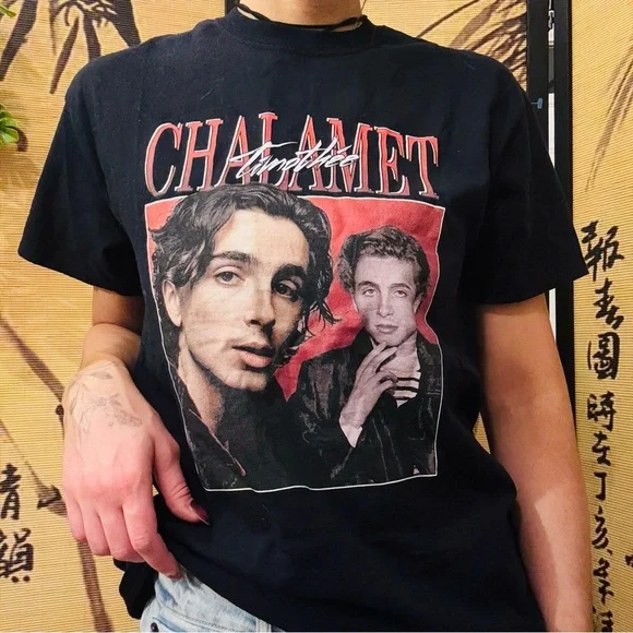 Timothee Chalamet Graphic Short Sleeve Tee - Picture 1 of 8